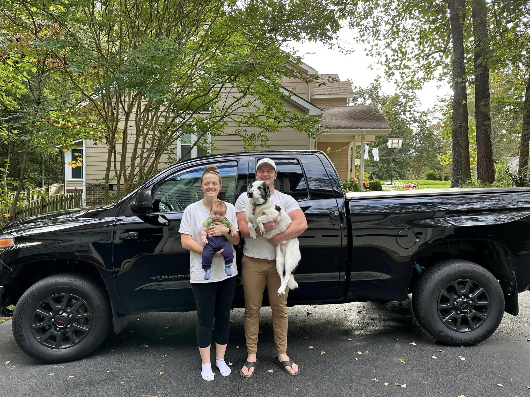 A family photo of Parker's Diamond Detailing