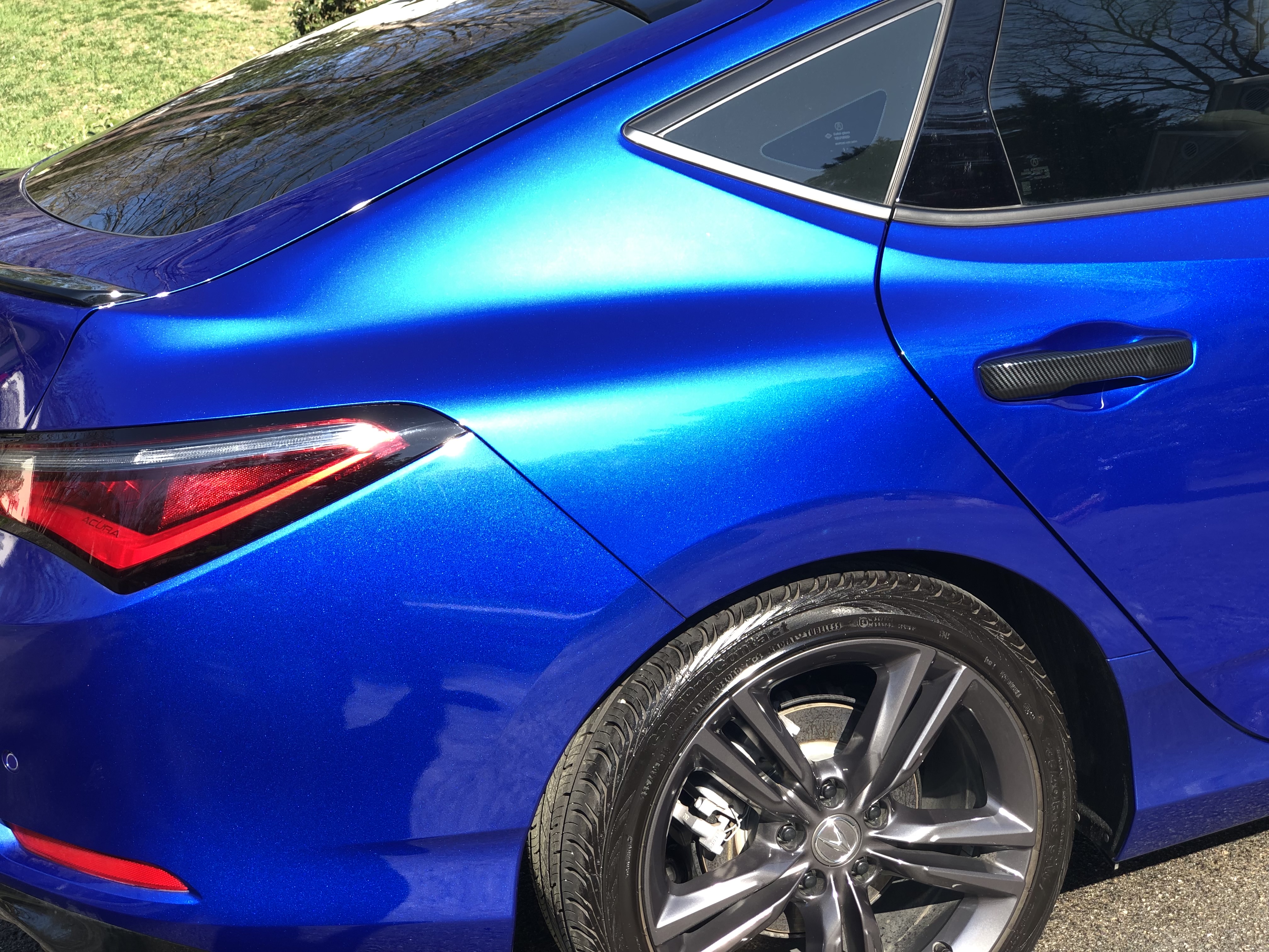 Metallic blue car with mirror finish after professional detailing and paint correction - Parker's Diamond Detailing Chesterfield VA