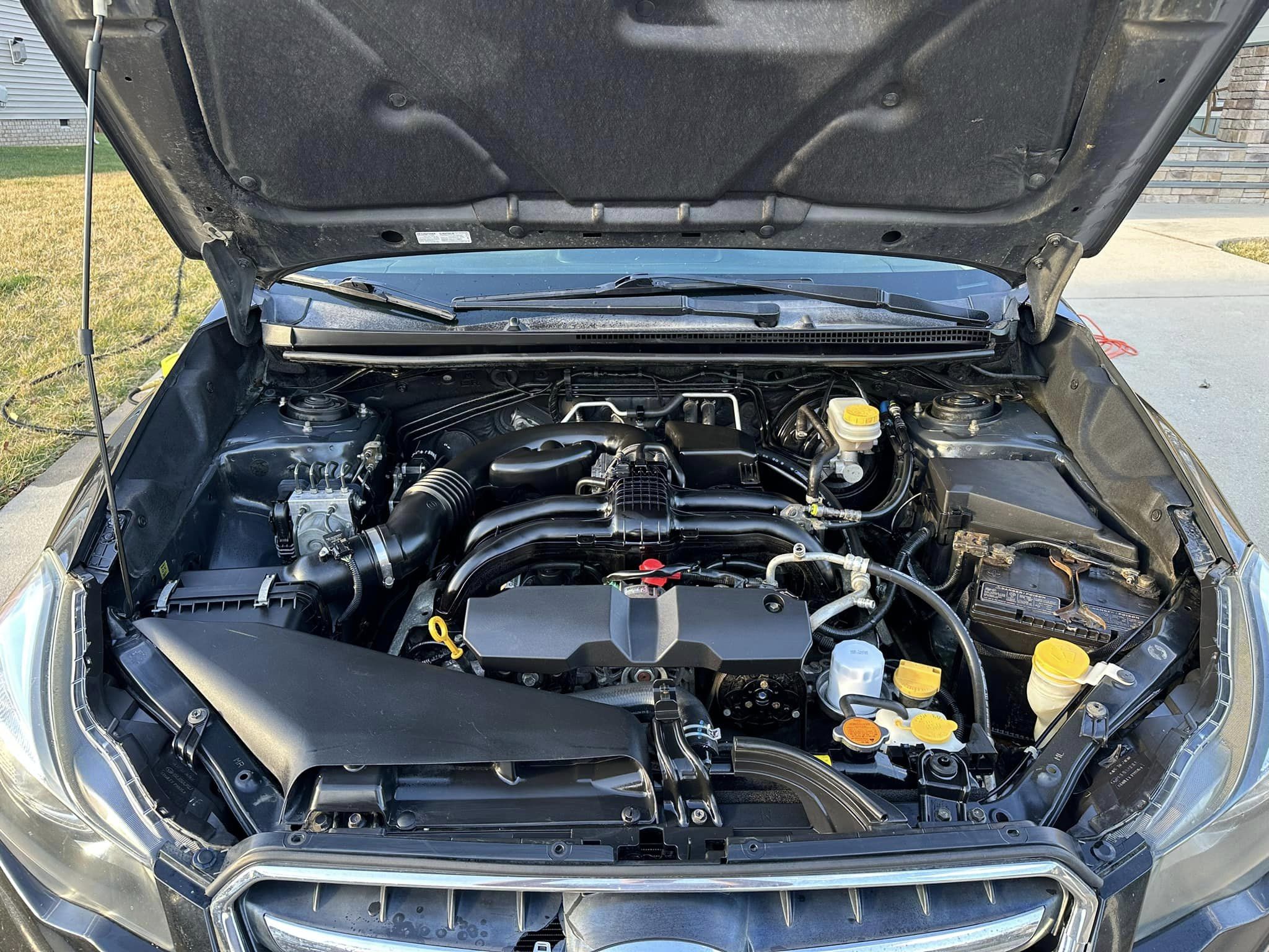 A detailed engine bay