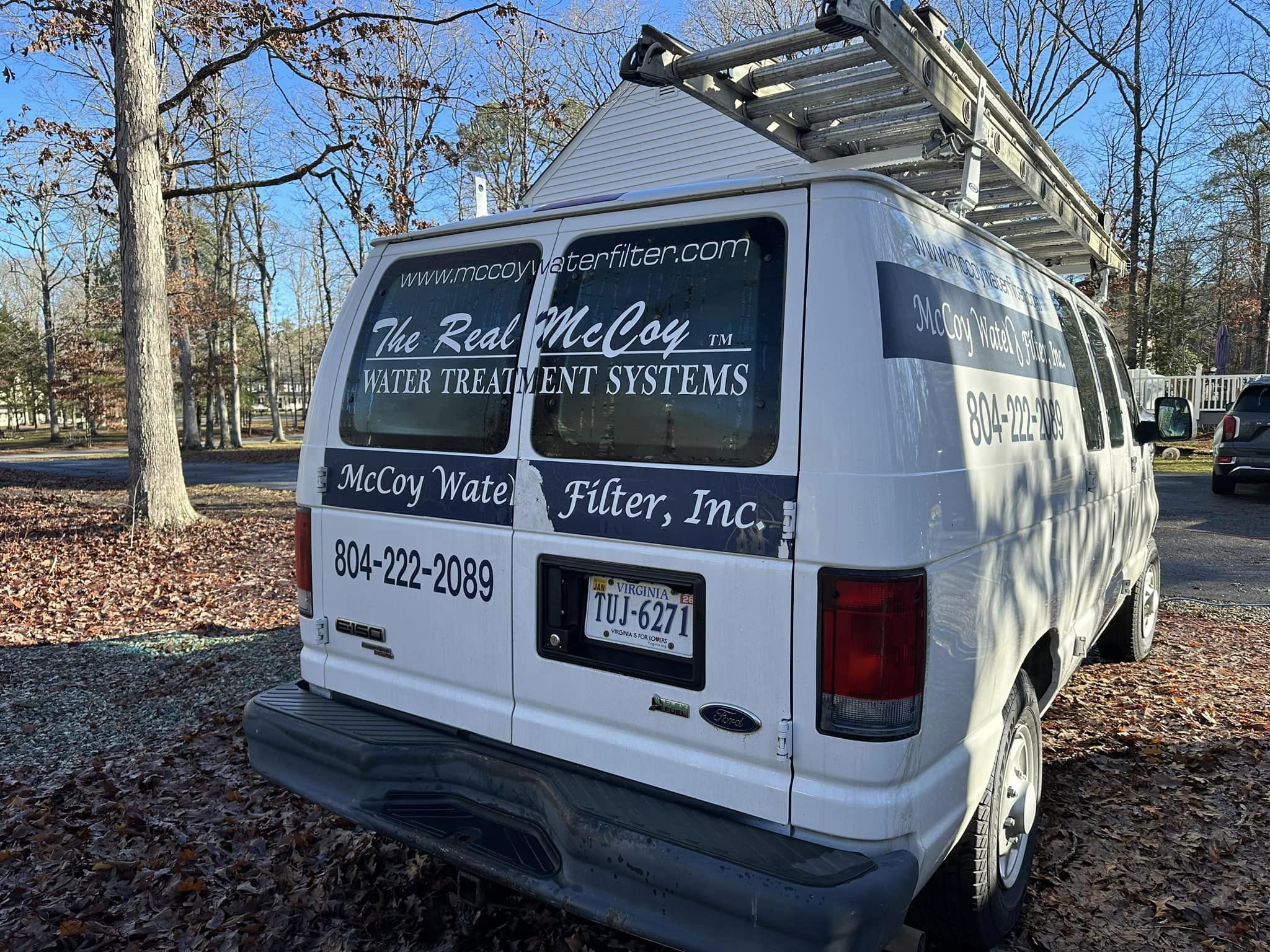 White work van before decal removal service