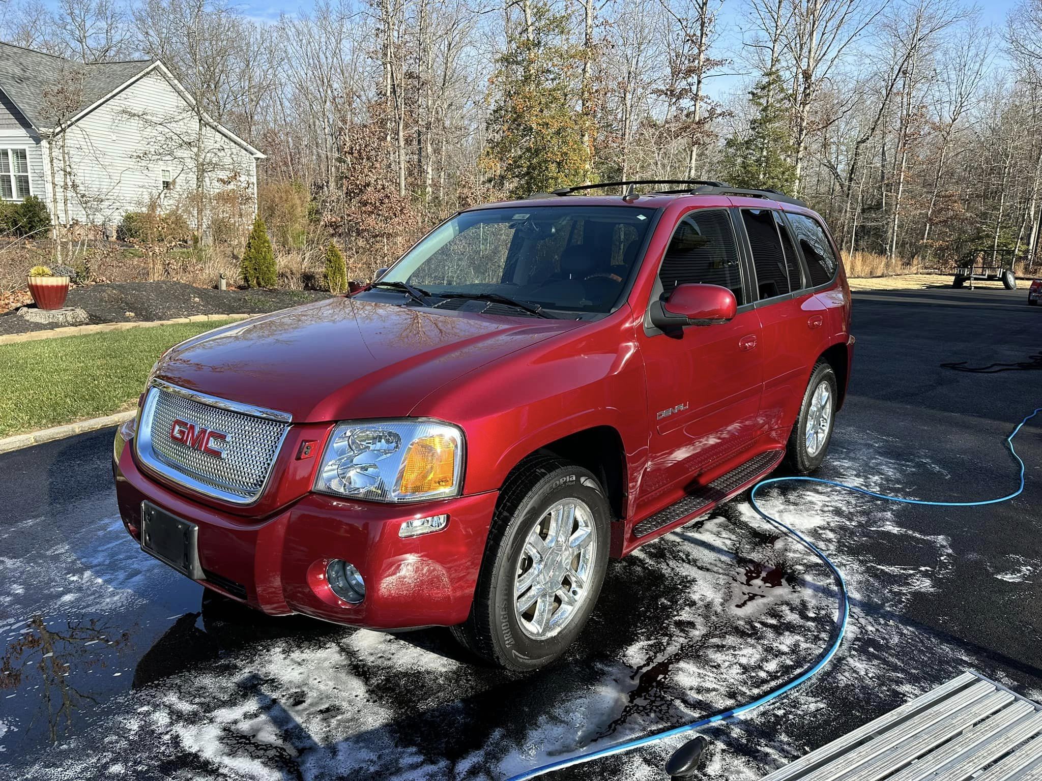 A freshly cleaned red Denali