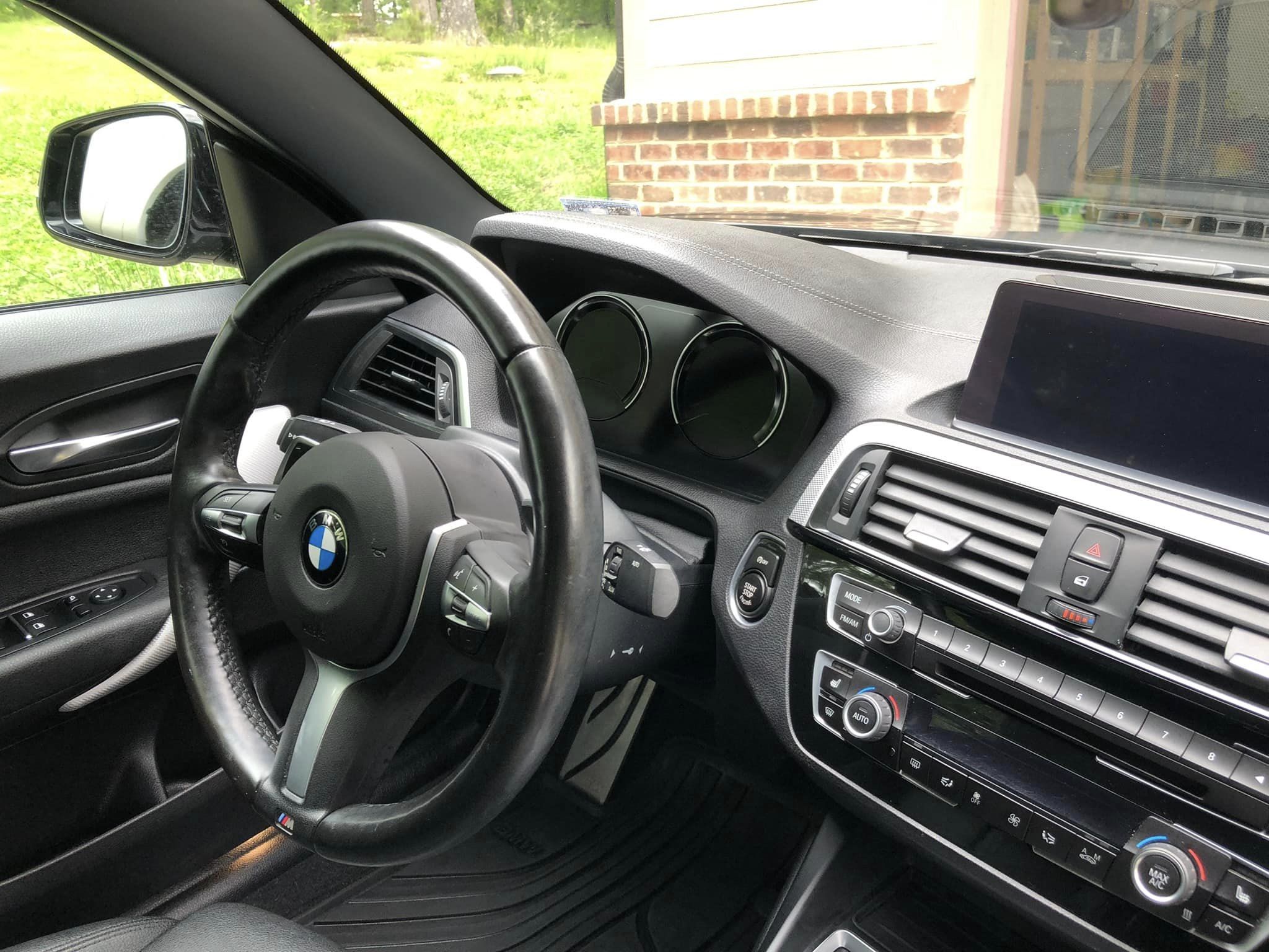A detailed dash in a BMW